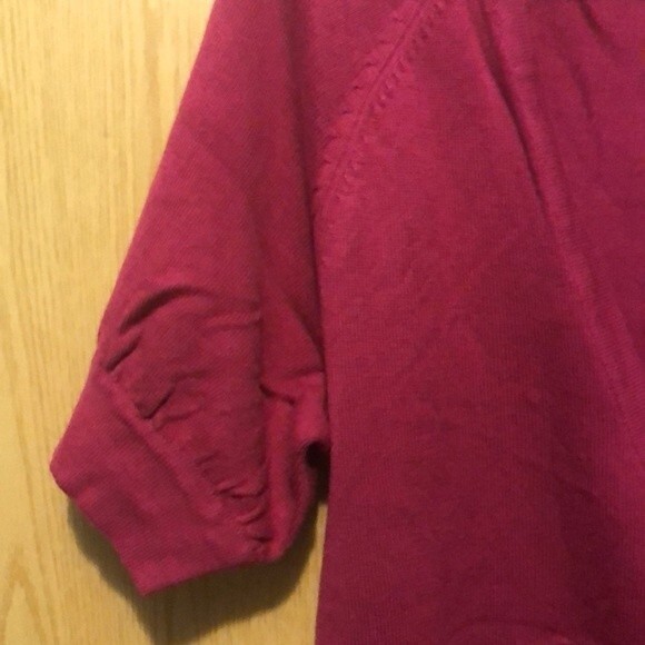 A.N.A a new approach size large magenta short sleeve cardigan - Picture 3 of 7